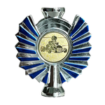 Sportprijs Hoorn zilver-blauw Sportprijs Hoorn zilver-blauw