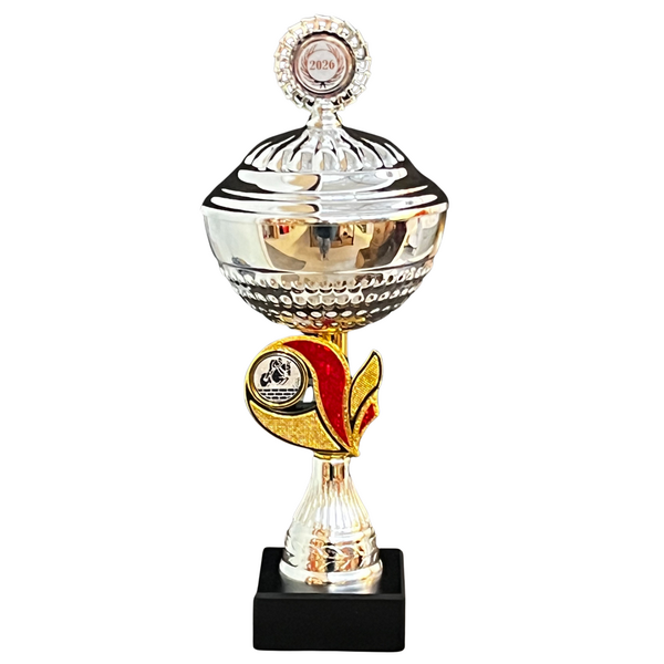 Beker Niedorp zilver-rood/goud