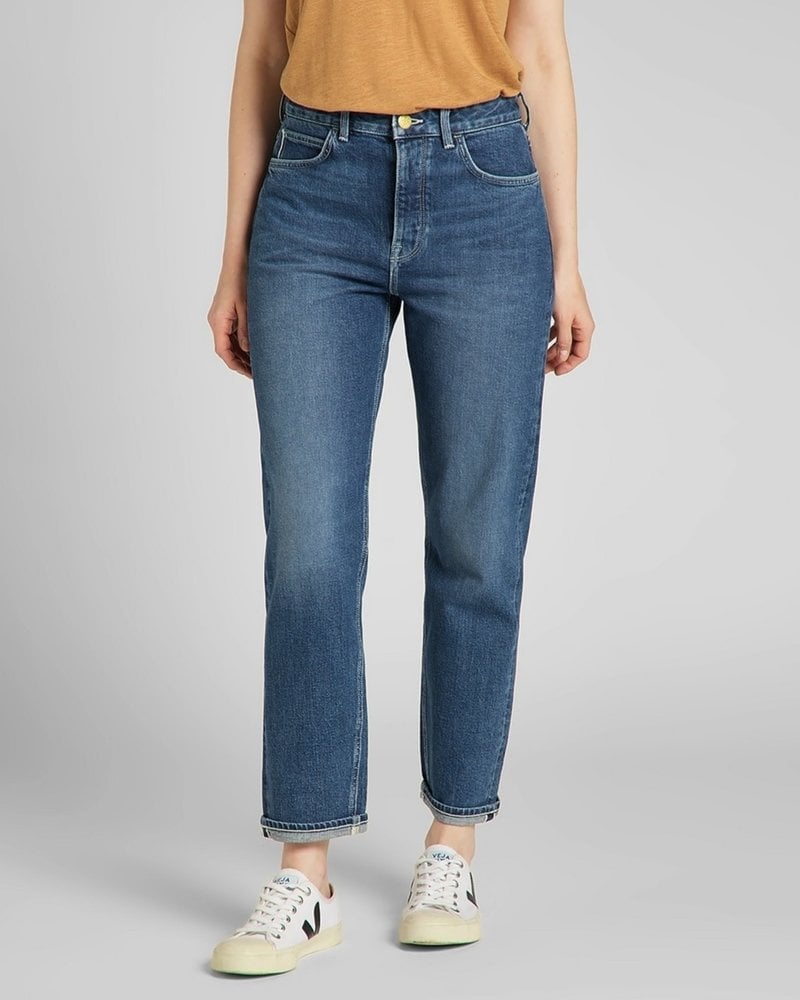 Lee jeans straight cut jeans Carol button fly mid newberry