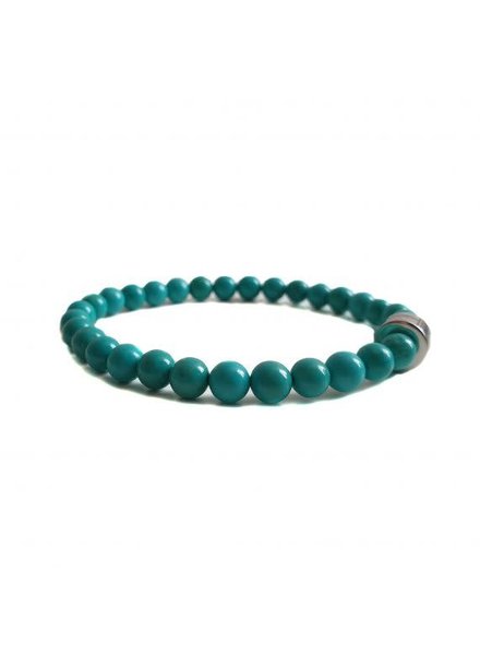 armband turquoise howliet 6mm