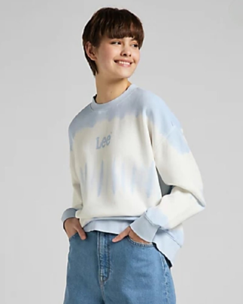 Lee jeans Tye dye sweatshirt artic ice