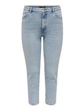 Only Carmakoma straight ankle jeans light blue Mily