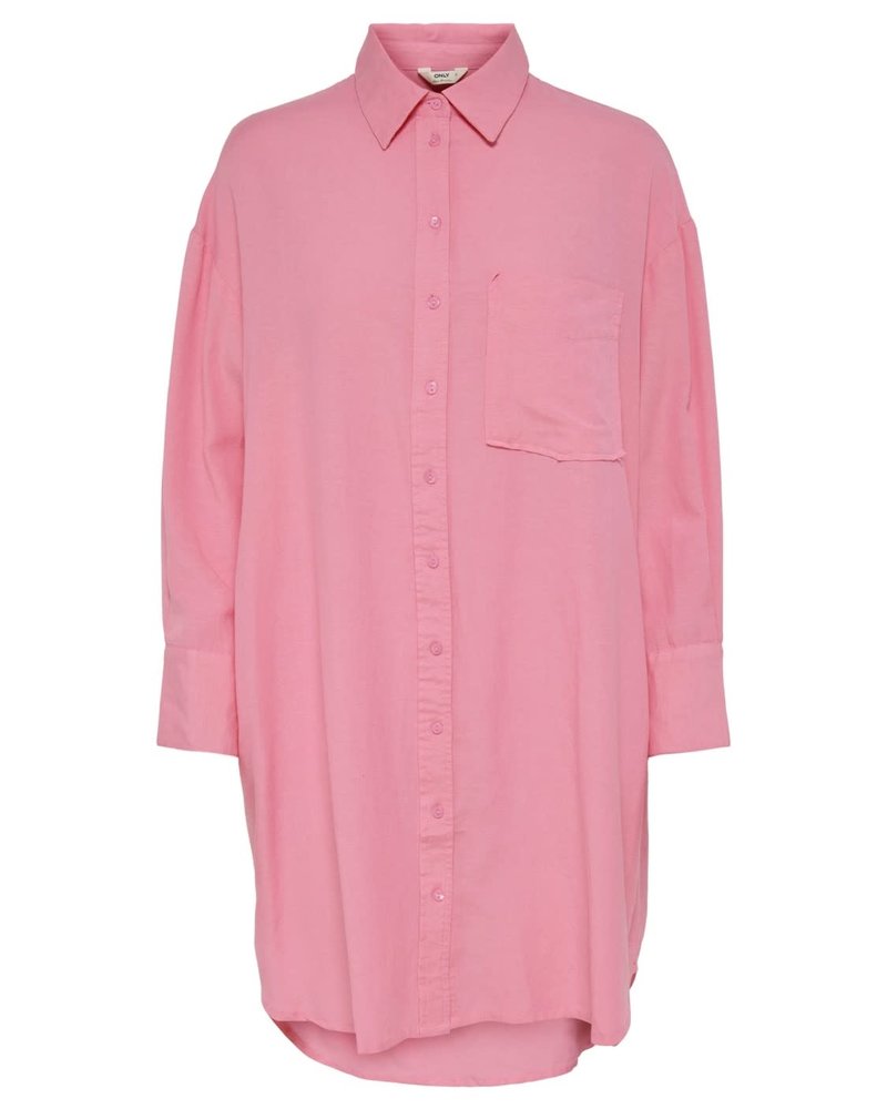Only Carmakoma shirtdress Mathilde sachet pink