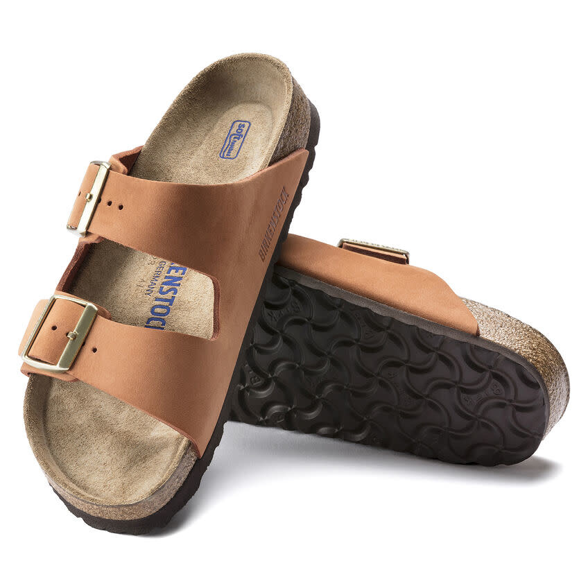 Birkenstock Arizona nubuck pecan narrow - OOPZ