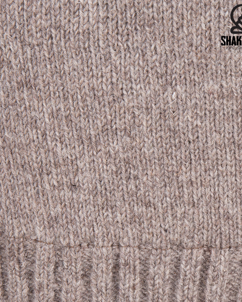 Shakaloha knitwear gebreid wollen vest Brizo brown