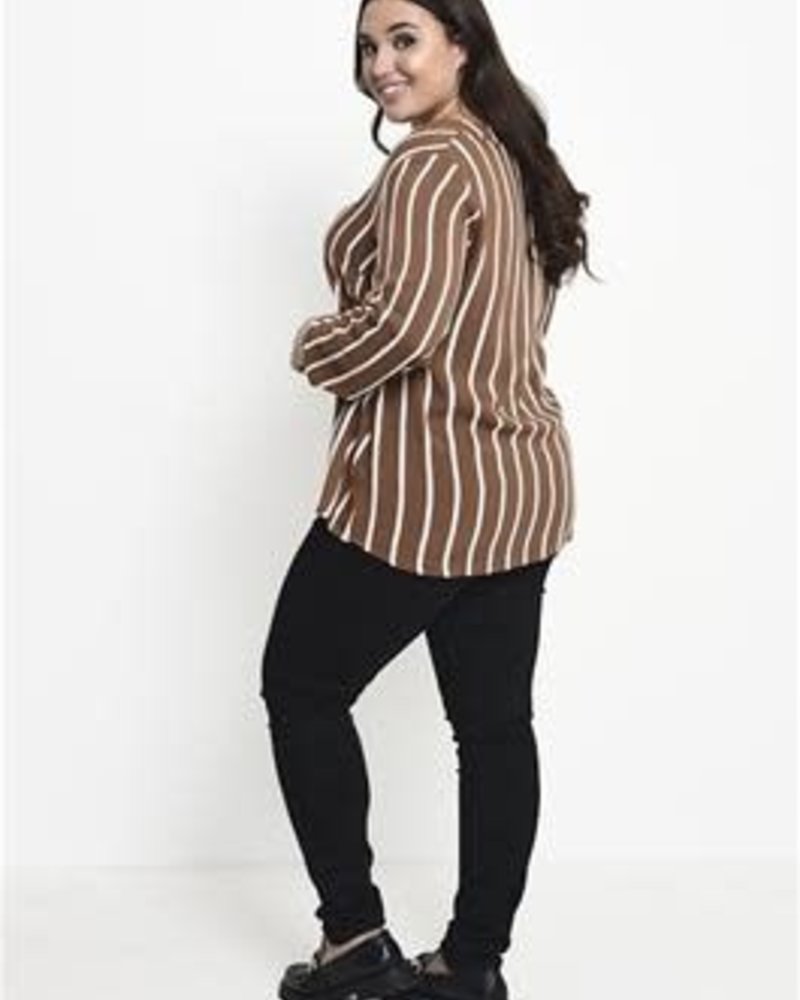 Kaffe / Kaffe Curve blouse Sida toffee brown