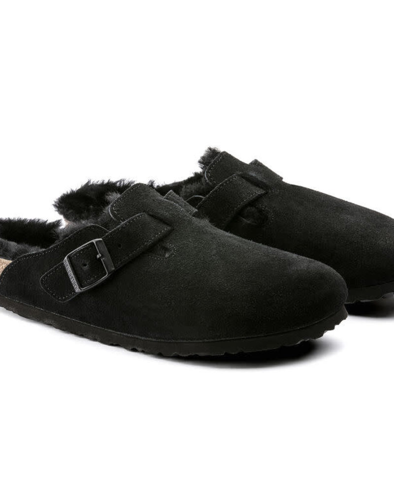 Birkenstock Boston lamsvel/suede