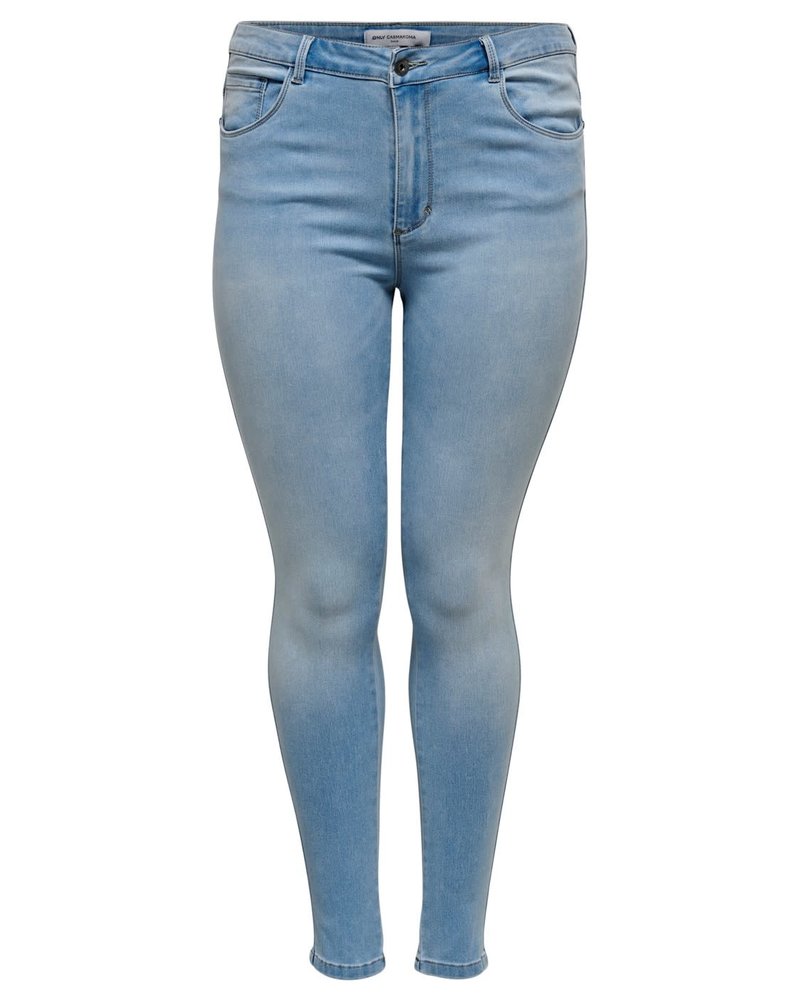 Only Carmakoma augusta skinny jeans light blue