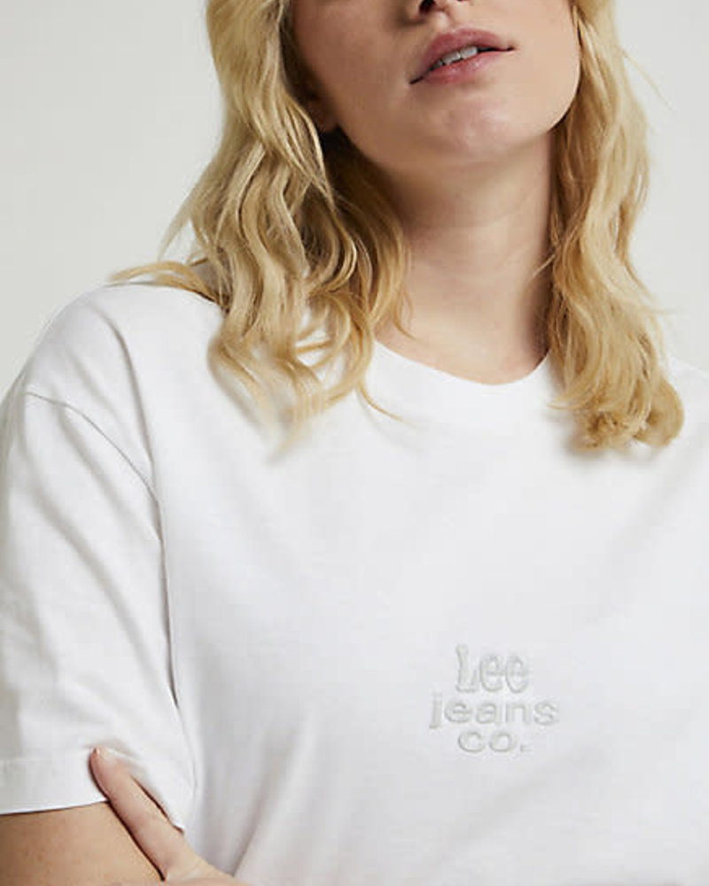 Lee jeans graphic tee LEE bright white