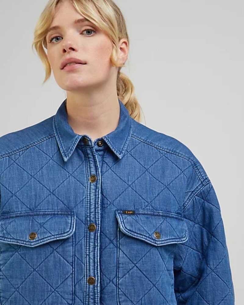 Lee jeans quilted overshirt mid cascade