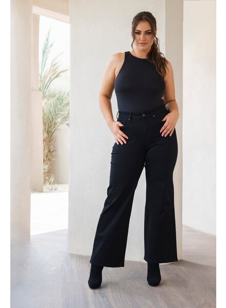 Fox Factor wide leg jeans Dixi mexico black