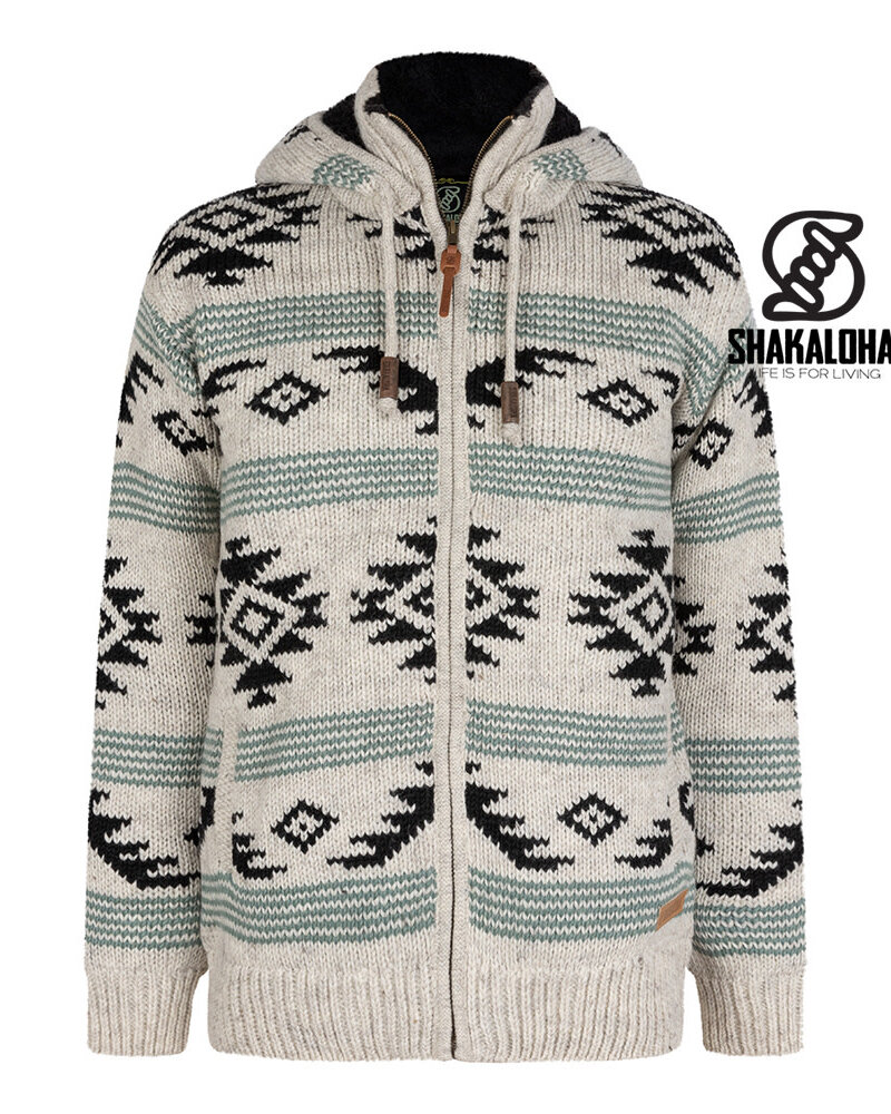 Shakaloha knitwear gebreid wollen vest Gongbo beige