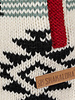 Shakaloha knitwear gebreid wollen vest Lonkey beige/red