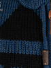 Shakaloha knitwear gebreid wollen vest Pendle ocean/black