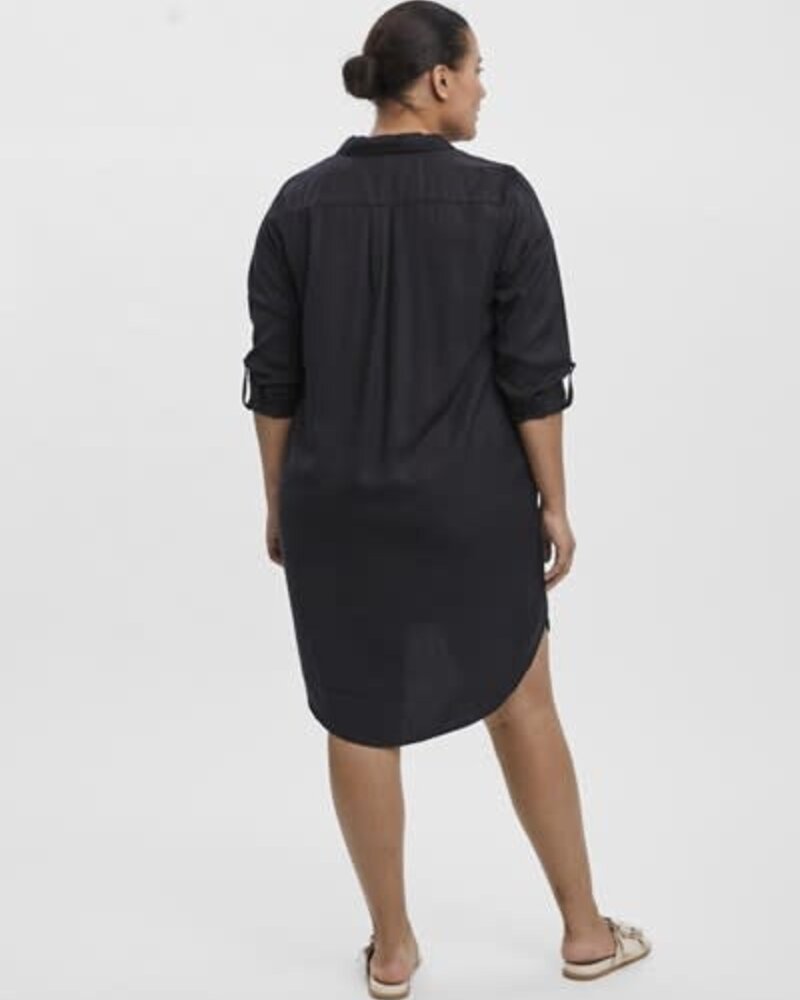 Vero Moda Curve short dress/long blouse Silla black