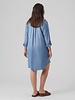 Vero Moda Curve short dress/long blouse Silla light blue denim