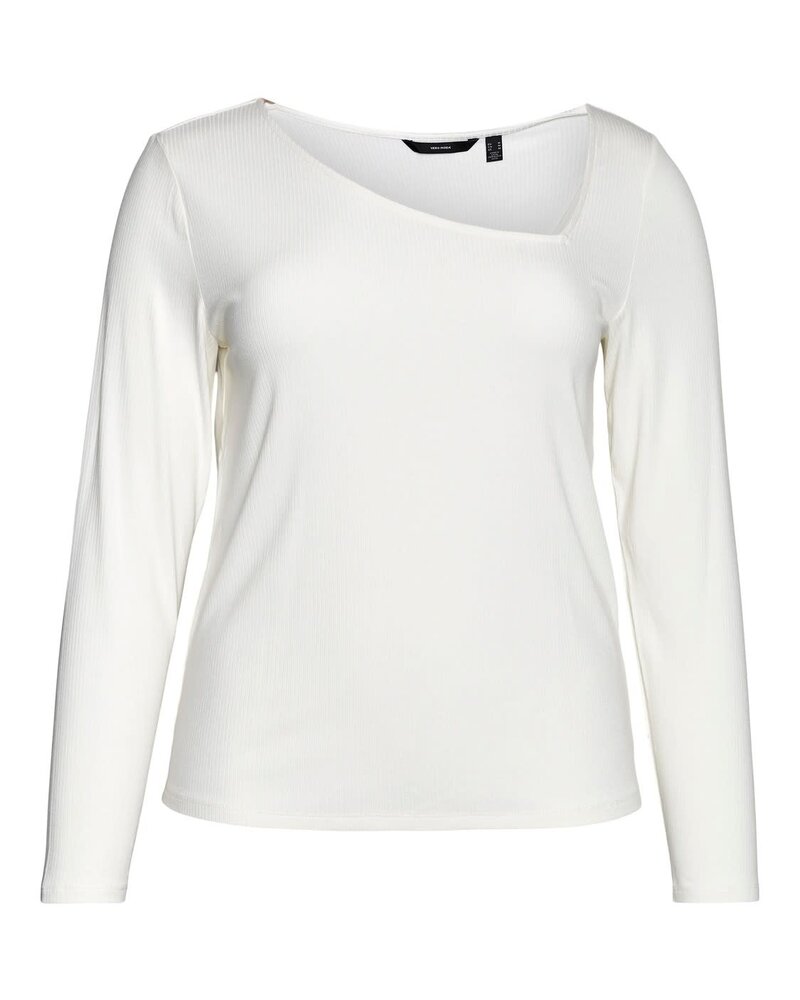 Vero Moda Curve A symmetrisch shirt Carina snow white