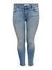 Only Carmakoma skinny ankle jeans light blue Willy