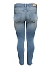 Only Carmakoma skinny ankle jeans light blue Willy