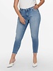 Only Carmakoma skinny ankle jeans light blue Willy