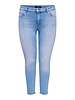 Only Carmakoma skinny jeans Willy light blue denim