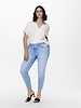 Only Carmakoma skinny jeans Willy light blue denim