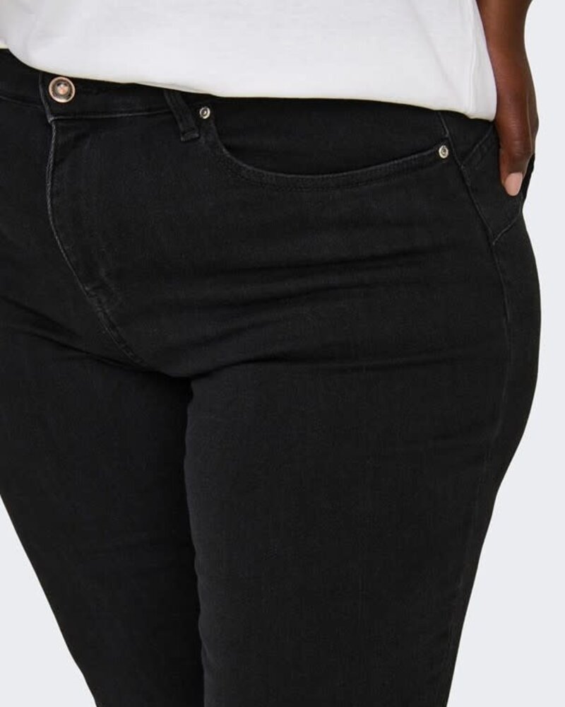 Only Carmakoma power push up jeans black