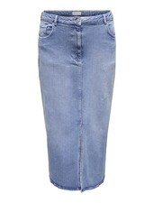 Only Carmakoma denim skirt light blue