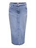 Only Carmakoma denim skirt light blue