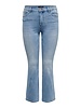 Only Carmakoma flared jeans Sally light blue