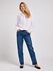 Lee jeans shirred blouse bright white LEE