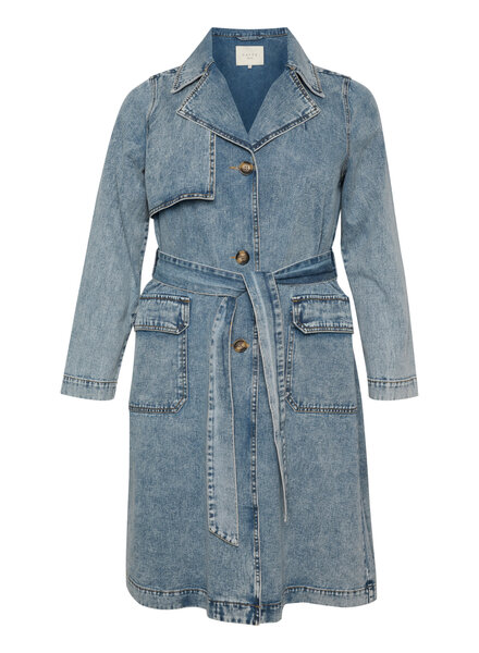 Kaffe / Kaffe Curve trenchcoat denim sina