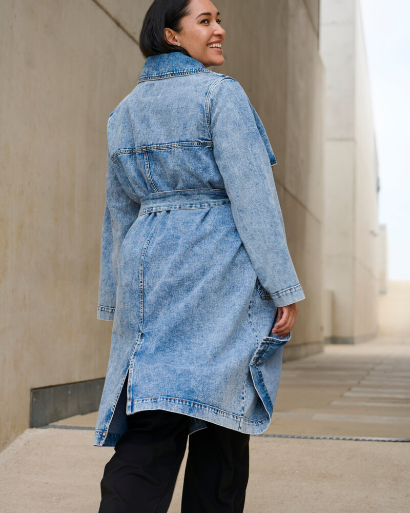 Kaffe / Kaffe Curve trenchcoat denim sina