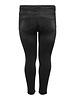 Only Carmakoma Skinny ankle jeans black willy