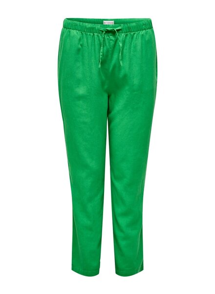 Only Carmakoma linnenmix pants Caro green bee