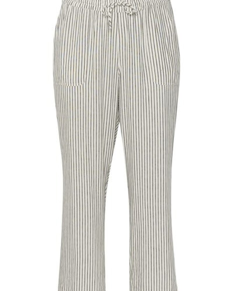 Kaffe / Kaffe Curve pants mille stripe black/chalk