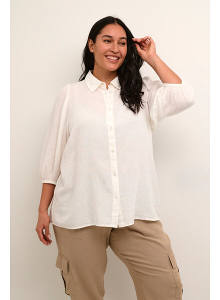 Kaffe / Kaffe Curve shirt Mille chalk