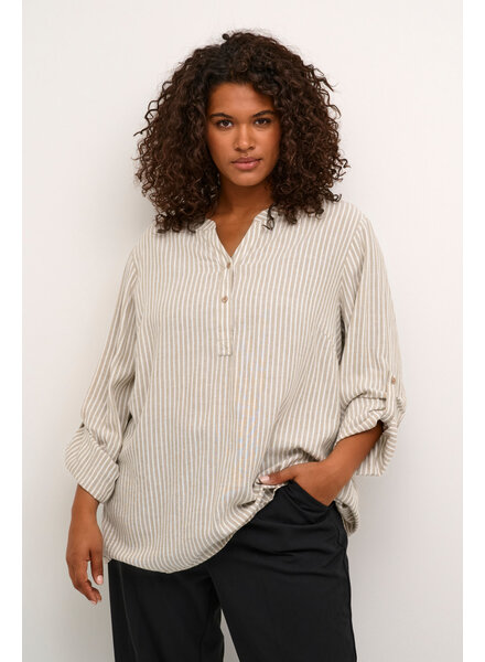 Kaffe / Kaffe Curve blouse Mille chalk/sand stripe