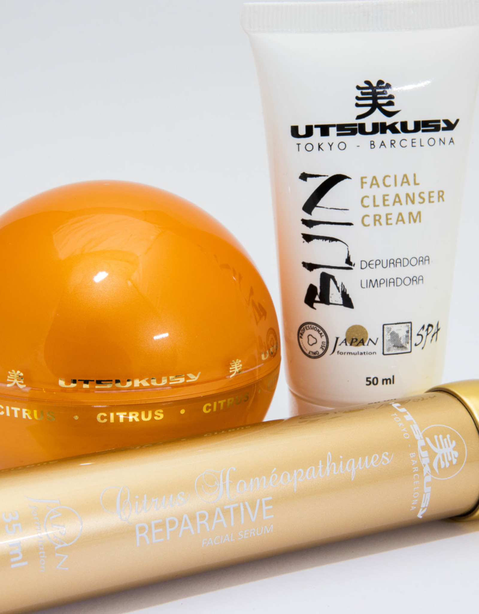 Utsukusy Citrus Homeopatique Beauty box serum, cream, Bijin