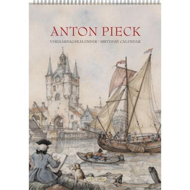 Calendrier d'anniversaire Anton Pieck A4 "View of Port" (Vue du port)