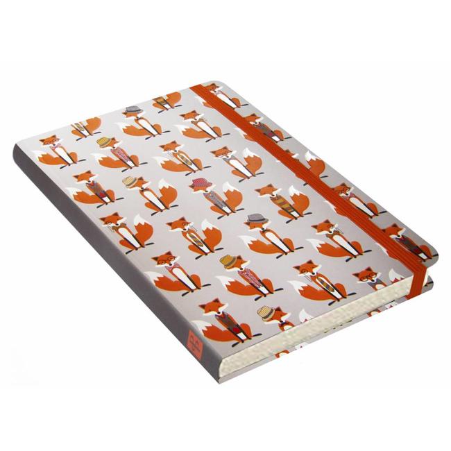 Dapper Foxes Notebook mid-size (A5)