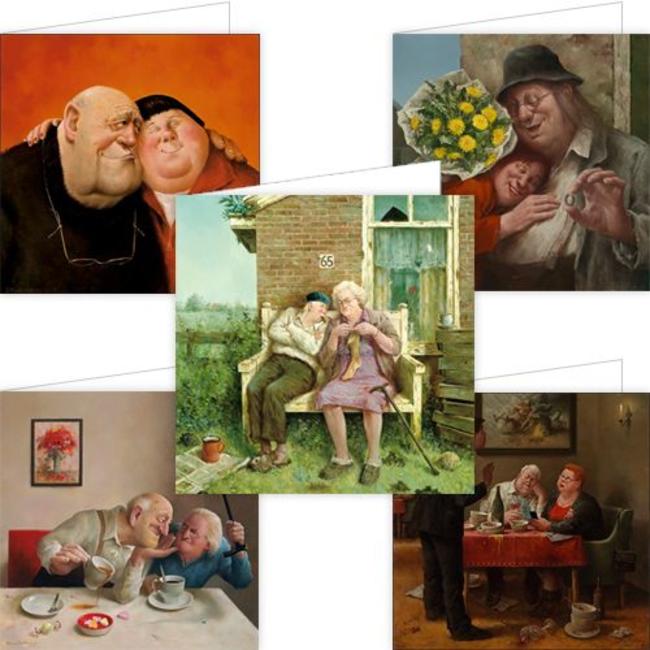 Set van 5 Marius van Dokkum wenskaarten (nr1)