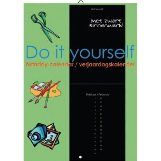 Comello Do It Yourself Birthday Calendar black