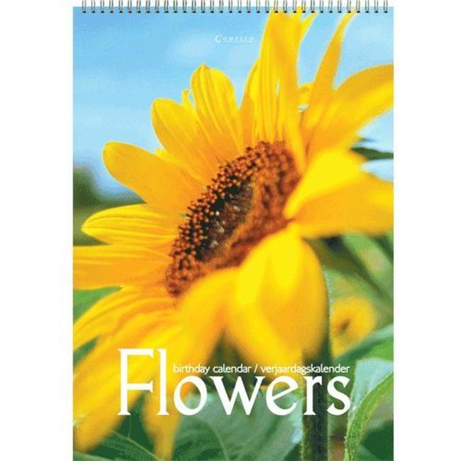 Calendario de cumpleaños Flores A4