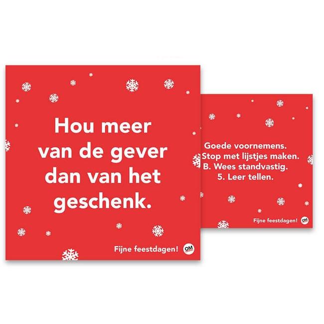 Omdenken Weihnachtskarten