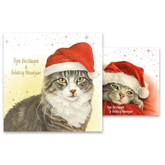 Comello Cartes de Noël des chats de Francien