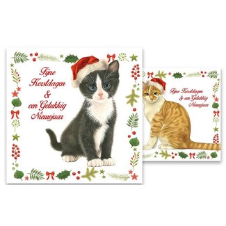 Comello Cartes de Noël des chats de Francien