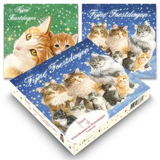 Comello Cartes de Noël des chats de Francien