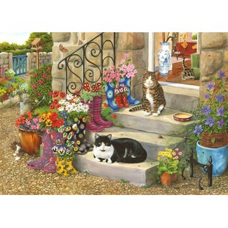 The House of Puzzles Gato con Botas Puzzle 500 Piezas XL