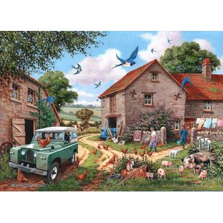 The House of Puzzles Puzzle 500 pièces de la femme du fermier XL